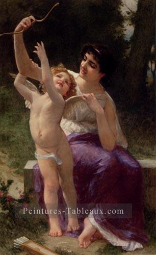 Vénus Et Cupidon Académique Guillaume Seignac Peintures à l'huile